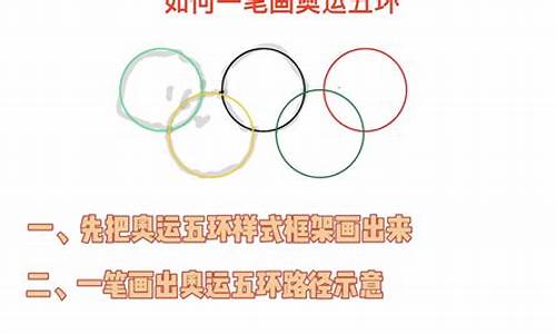 奥运五环一笔怎么画_奥运五环一笔画怎么画